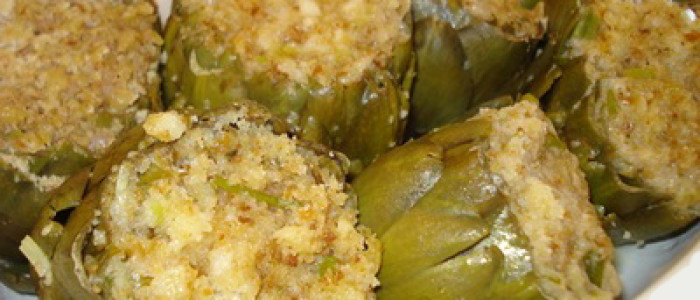 Carciofi ripieni in tegame